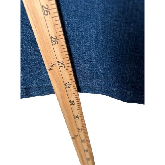 J. Jill Denim Coolmax Jeans Size 10 Authentic Fit Boot Cut Blue Stretch Mid Rise - Picture 12 of 13